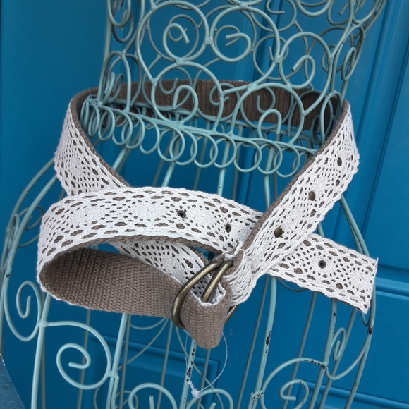 Boho Lace Belt or Purse Strap Embroidered Cloth - Picture 9 of 16